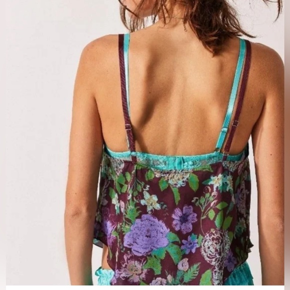 NWOT! FREE PEOPLE Intimately Handkerchief Satin Tank - Picture 3 of 10